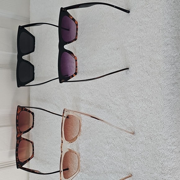 NWT Weewooday 4 Pair Trendy Retro Cat Eye Women's Shell Sunglasses - Picture 6 of 9